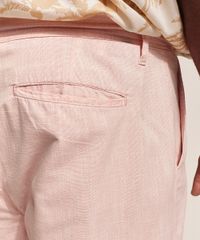 Bermuda-Masculina-Feline-Plus-Size-de-Sarja-Reta-com-Bolsos-e-Cordao-Rosa-Claro-9970124-Rosa_Claro_5