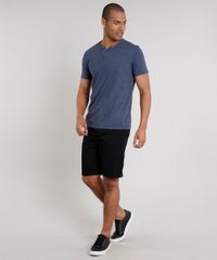 Camiseta-Masculina-Basica-Mescla-Manga-Curta-Gola-Portuguesa-Azul-Marinho-8548141-Azul_Marinho_3