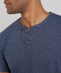 Camiseta-Masculina-Basica-Mescla-Manga-Curta-Gola-Portuguesa-Azul-Marinho-8548141-Azul_Marinho_4