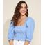 Blusa-Feminina-Cropped-Estampada-Xadrez-Vichy-com-Lastex-Manga-Bufante-Decote-Reto-Azul-9972551-Azul_1