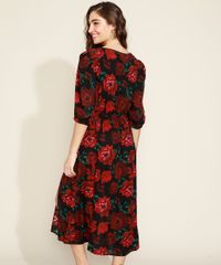Vestido-Feminino-Midi-Estampado-Floral-Manga-3-4-Preto-9887230-Preto_2 Vestido-Feminino-Midi-Estampado-Floral-Manga-3-4-Preto-9887230-Preto_2