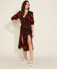 Vestido-Feminino-Midi-Estampado-Floral-Manga-3-4-Preto-9887230-Preto_3 Vestido-Feminino-Midi-Estampado-Floral-Manga-3-4-Preto-9887230-Preto_3
