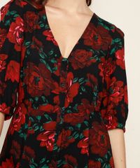 Vestido-Feminino-Midi-Estampado-Floral-Manga-3-4-Preto-9887230-Preto_4