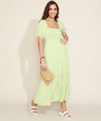 Vestido-Feminino-Longo-Estampado-Xadrez-Vichy-com-Lastex-e-Recortes-Manga-Bufante-Verde-9974676-Verde_3