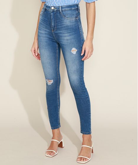 calça cintura alta c&a