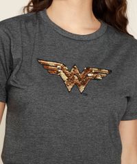Blusa-Feminina-Mulher-Maravilha-com-Paete-Manga-Curta-Decote-Redondo-Chumbo-9968831-Chumbo_2