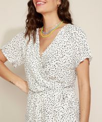 Macaquinho-Feminino-Estampado-de-Poa-Transpassado-com-Faixa-para-Amarrar-Manga-Curta-Branco-9966154-Branco_6