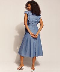 Vestido-Jeans-Feminino-EMI-Beachwear-Midi-com-Babados-e-Decote-V-Azul-Medio-9970570-Azul_Medio_2