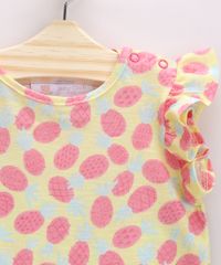 Conjunto-Infantil-Estampada-de-Abacaxi-de-Blusa-com-Babados-Manga-Curta---Short-Amarelo-Claro-9968270-Amarelo_Claro_3