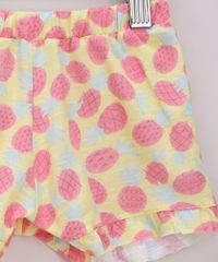 Conjunto-Infantil-Estampada-de-Abacaxi-de-Blusa-com-Babados-Manga-Curta---Short-Amarelo-Claro-9968270-Amarelo_Claro_4