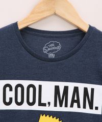 Camiseta-Juvenil--Cool-Man---Bart-Simpsons-Manga-Curta-Gola-Careca-Azul-9970348-Azul_4