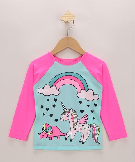 Blusa-de-Praia-Infantil-Dinossauro-e-Unicornio-Raglan-Manga-Longa-com-Protecao-UV50--Azul-9964927-Azul_1