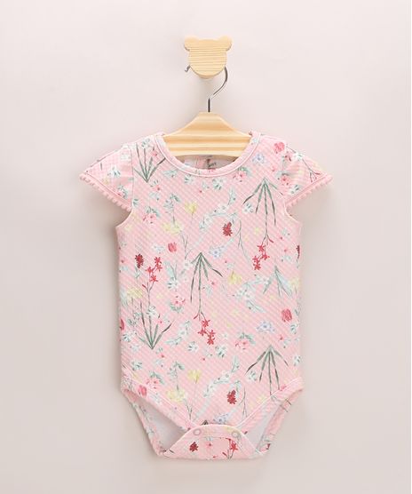 Body-Infantil-Texturizado-Estampado-Floral-Manga-Curta-Rosa-Claro-9967811-Rosa_Claro_1