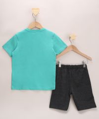 Conjunto-Infantil-de-Camiseta-Manga-Curta-Verde---Bermuda-de-Moletom-Cinza-Mescla-Escuro-9968196-Cinza_Mescla_Escuro_3