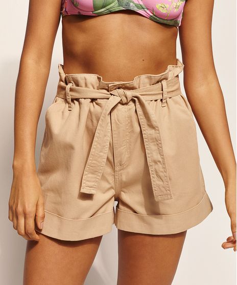 Short-de-Sarja-Feminino-EMI-Beachwear-Clochard-Cintura-Alta-com-Faixa-Para-Amarrar-Kaki-9970573-Kaki_1