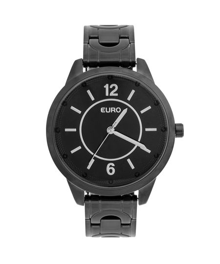 Relógio Euro Feminino Braceletes EU2036YLA/4P - Preto Menor preço em Relógio Euro Feminino Braceletes EU2036YLA/4P - Preto