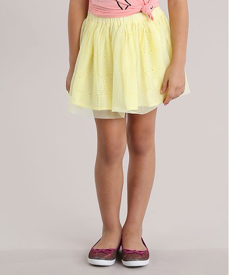 Saia-Dupla-Face-em-Laise-e-Tule-Amarela-8696167-Amarelo_1