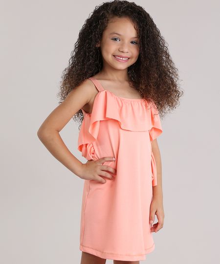 Vestido-Texturizado-com-Babado-Coral-8830233-Coral_1 Vestido-Texturizado-com-Babado-Coral-8830233-Coral_1