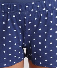 Pijama-Estampado-de-Poa-de-Algodao---Sustentavel-Azul-Marinho-8797477-Azul_Marinho_4