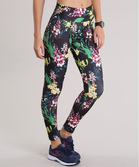 calça legging floral