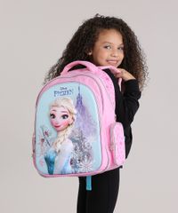 Mochila-Escolar-Infantil-Frozen--Elsa--de-Costas-3D-Rosa-8744644-Rosa_2