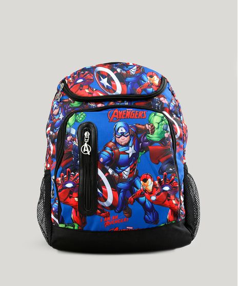 Mochila-Escolar-Infantil-Os-Vingadores-de-Costas-Azul-8744659-Azul_1