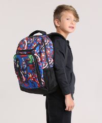 Mochila-Escolar-Infantil-Os-Vingadores-de-Costas-Azul-8744659-Azul_2