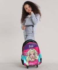 Mochila-Escolar-Infantil-Barbie-com-Rodinhas-Preta-8744671-Preto_2