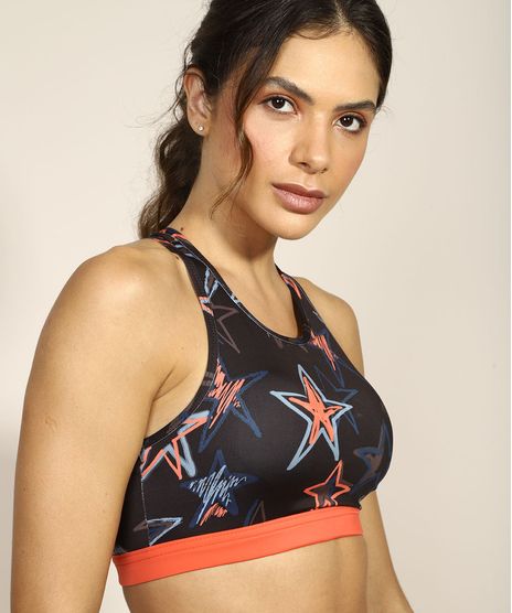 Top-Feminino-Esportivo-Ace-Estampado-de-Estrelas-Decote-Nadador-com-Bojo-Removivel-Multicor-9966934-Multicor_1