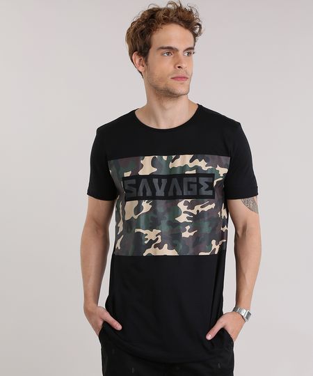 Camiseta--Savage--com-Estampa-Camuflada-Preta-8908856-Preto_1 Camiseta--Savage--com-Estampa-Camuflada-Preta-8908856-Preto_1