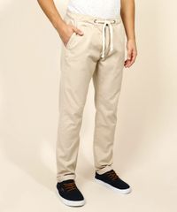 Calca-de-Sarja-Masculina-Slim-Bege-Claro-9966784-Bege_Claro_1