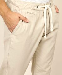 Calca-de-Sarja-Masculina-Slim-Bege-Claro-9966784-Bege_Claro_4