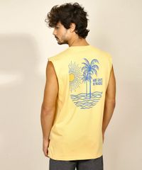 Regata-Masculina--More-Days-in-Paradise--Gola-Careca-Amarela-9971558-Amarelo_2