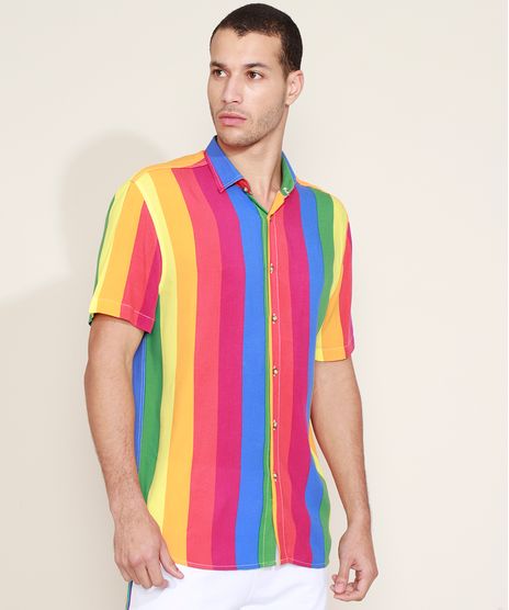 Camisa-Masculina-Tradicional-Estampada-Listrada-Pride-Manga-Curta-Multicor-9968731-Multicor_1