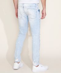Calca-Jeans-Masculina-Skinny-Destroyed-Azul-Claro-9967823-Azul_Claro_2