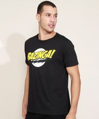 Camiseta-Masculina--Bazinga---Manga-Curta-Gola-Careca-Preta-9974996-Preto_1
