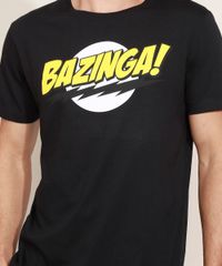Camiseta-Masculina--Bazinga---Manga-Curta-Gola-Careca-Preta-9974996-Preto_2