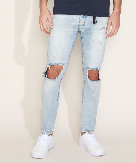 Calca-Jeans-Masculina-Skinny-Destroyed-Azul-Claro-9966116-Azul_Claro_1 Calca-Jeans-Masculina-Skinny-Destroyed-Azul-Claro-9966116-Azul_Claro_1