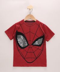 Camiseta-Infantil-Homem-Aranha-com-Paetes-Interativo-Manga-Curta-Gola-Careca-Vermelha-9967956-Vermelho_1