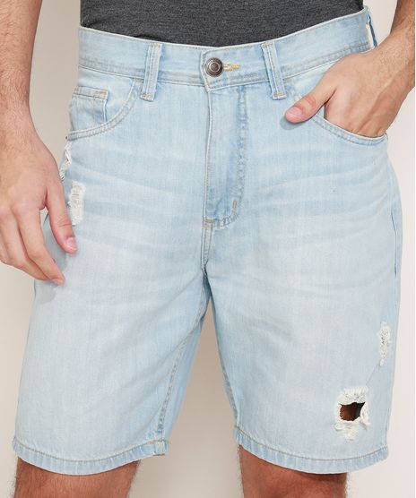 Bermuda-Jeans-Masculina-Slim-Destroyed-Azul-Claro-9966735-Azul_Claro_1