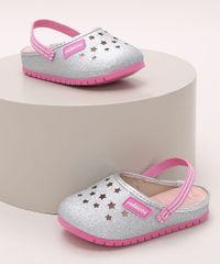 Babuche-Infantil-Molekinha-com-Vazado-Estrelas-Prateada-9973891-Prateada_1