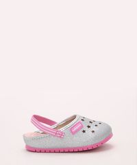 Babuche-Infantil-Molekinha-com-Vazado-Estrelas-Prateada-9973891-Prateada_2