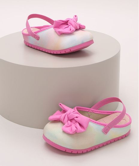 Babuche-Infantil-Molekinha-Estampado-Tie-Dye-com-Laco-Rosa-9973892-Rosa_1
