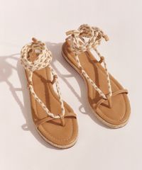 Rasteirinha-Feminina-Hype-Beachwear-com-Corda-Para-Laco-Bege-Claro-9973283-Bege_Claro_2