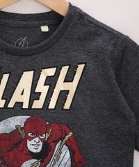 Camiseta-Infantil-Flash-Manga-Curta-Gola-Careca-Cinza-Mescla-Escuro-9968335-Cinza_Mescla_Escuro_4