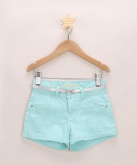 Short-de-Sarja-Infantil-com-Barra-Dobrada-e-Cinto-Verde-Claro-9967117-Verde_Claro_1