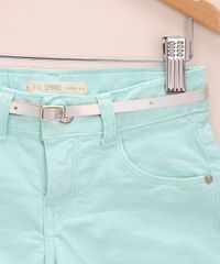 Short-de-Sarja-Infantil-com-Barra-Dobrada-e-Cinto-Verde-Claro-9967117-Verde_Claro_3