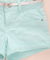 Short-de-Sarja-Infantil-com-Barra-Dobrada-e-Cinto-Verde-Claro-9967117-Verde_Claro_4