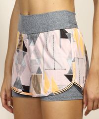 Short-Feminino-Esportivo-Ace-Running-Cintura-Alta-Estampado-Geometrico-com-Sobreposicao-Cinza-Mescla-9966948-Cinza_Mescla_1 Short-Feminino-Esportivo-Ace-Running-Cintura-Alta-Estampado-Geometrico-com-Sobreposicao-Cinza-Mescla-9966948-Cinza_Mescla_1