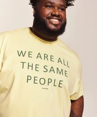 Camiseta-Masculina-Pipe-Plus-Size--The-Same-People-----Manga-Curta-Gola-Careca-Amarelo-Claro-9970444-Amarelo_Claro_4